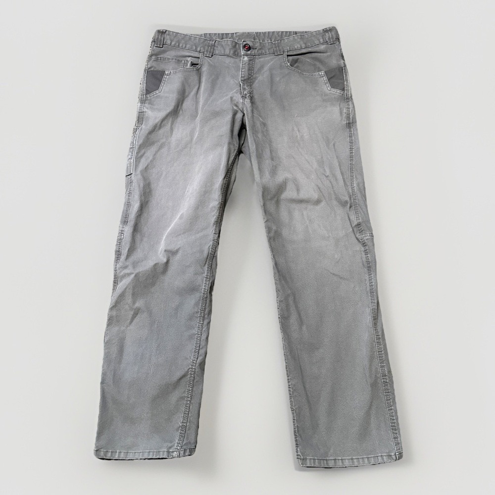 Milwaukee Carpenter‎ Pants Mens 40x30 Gray Canvas Utility Flex Work Heavy Duty